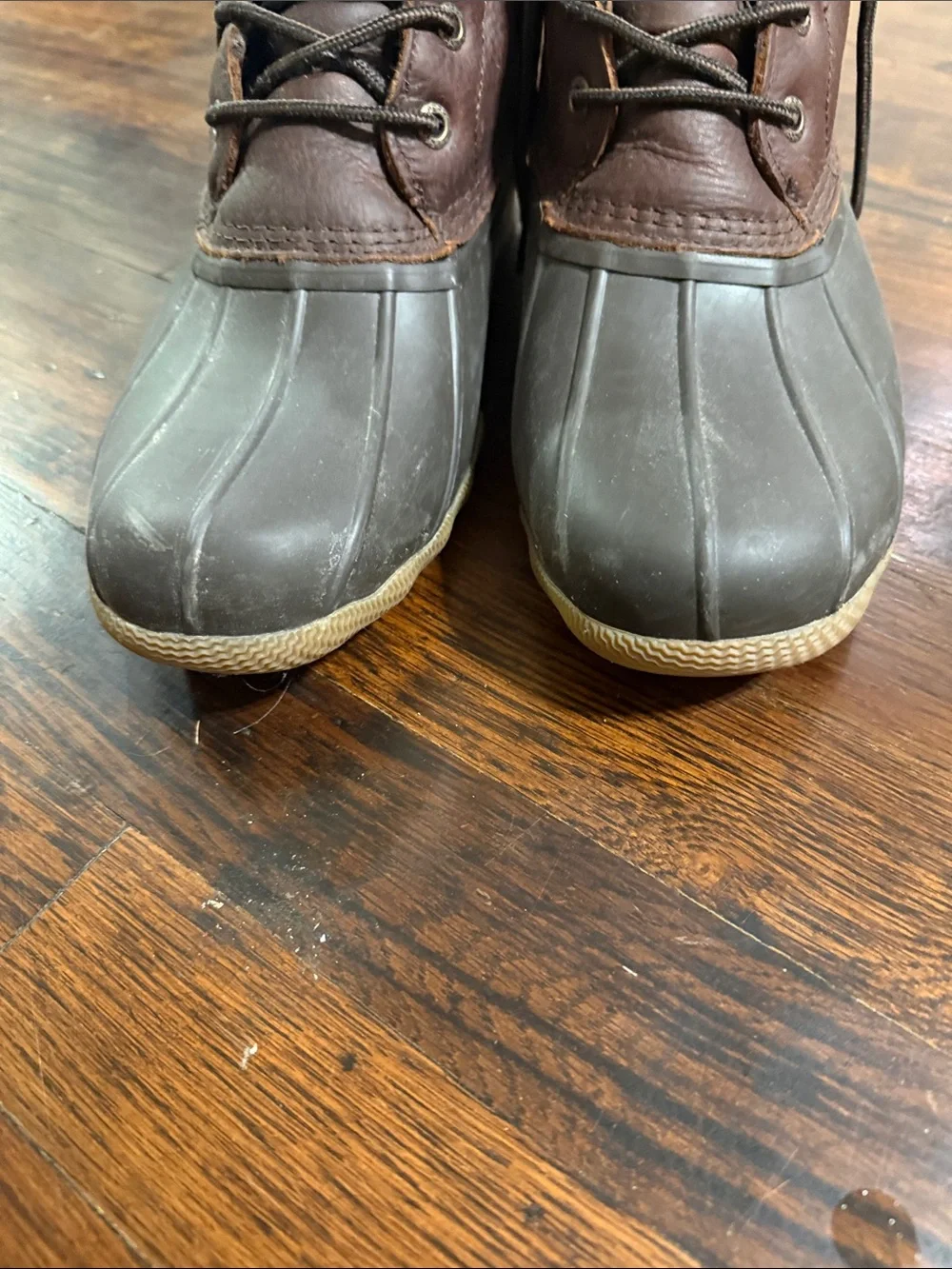 Sperry Men's Brown and Dark Gray Waterproof Duck Boots